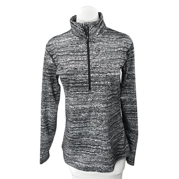 Old Navy Active Gray Long Sleeve Half Zip High Neck Activewear Sweatshirt Top M - Picture 1 of 5